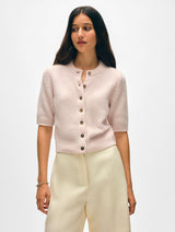 Cashmere Short Sleeve Cardigan