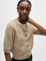 Cashmere Short Sleeve Cardigan