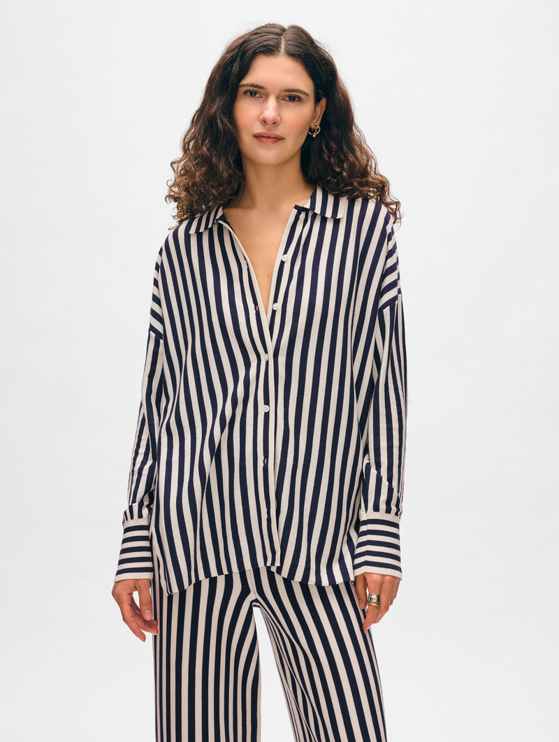 Superfine Organic Cotton Striped Shirt