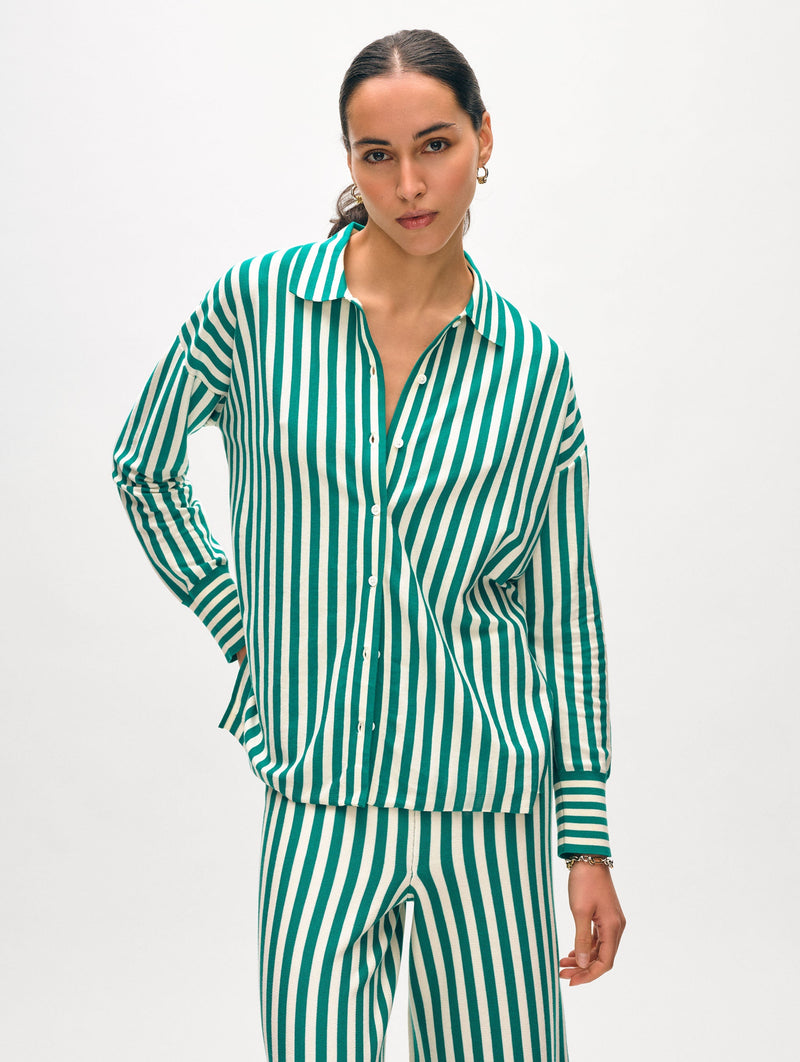 Superfine Organic Cotton Striped Shirt