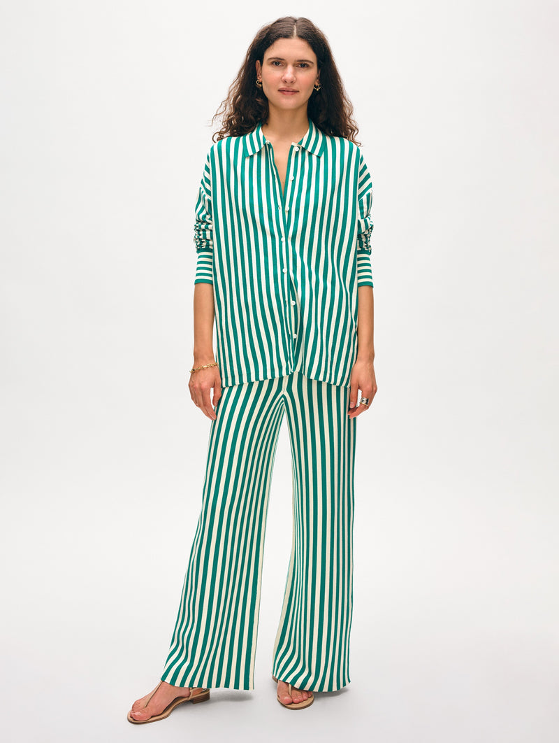 Superfine Organic Cotton Striped Pant