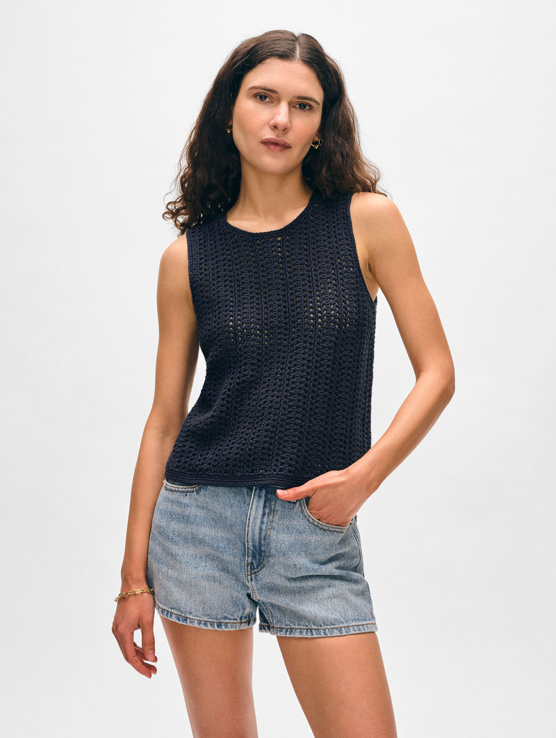 Hand Crochet Lofty Cotton Tank