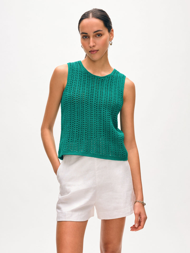 Hand Crochet Lofty Cotton Tank