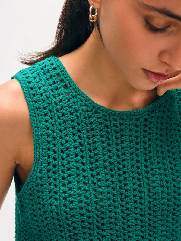 Hand Crochet Lofty Cotton Tank