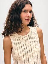 Hand Crochet Lofty Cotton Tank