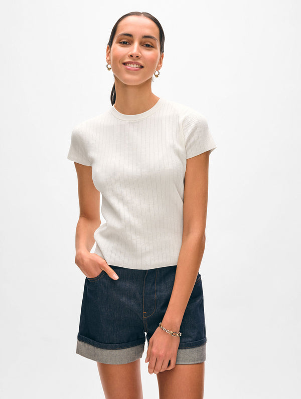 Paperfine Pointelle T-shirt