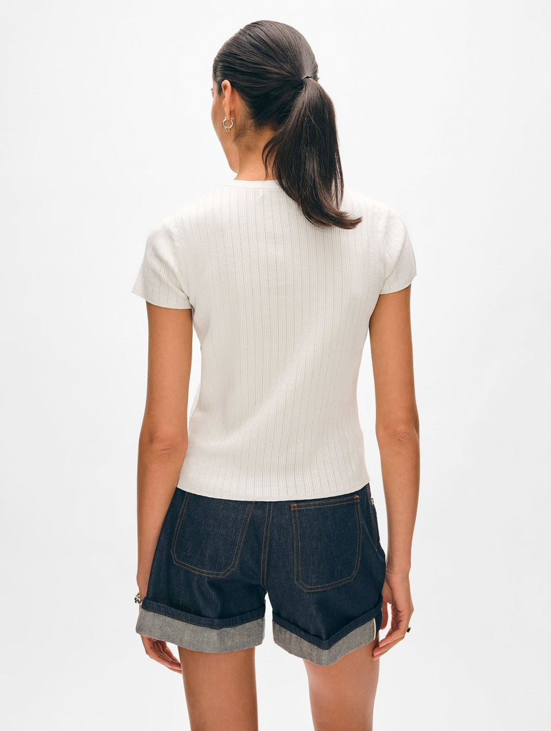 Paperfine Pointelle T-shirt