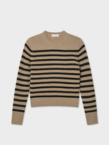 Cashmere Striped Crewneck