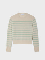 Cashmere Striped Crewneck