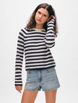 Cashmere Striped Sweatshirt