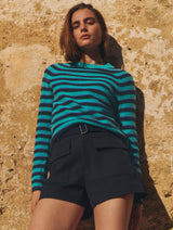 Cashmere Striped Sweatshirt
