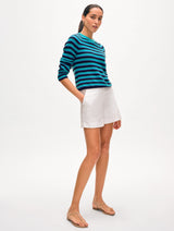 Cashmere Striped Sweatshirt