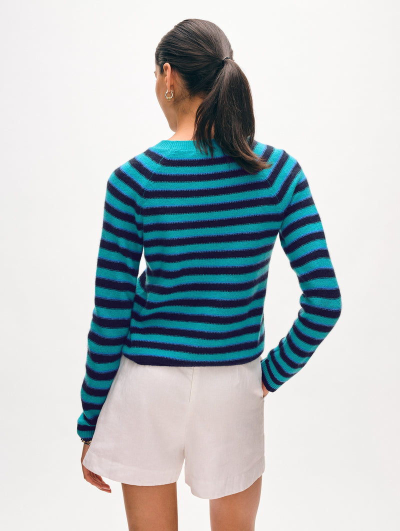 Cashmere Striped Sweatshirt