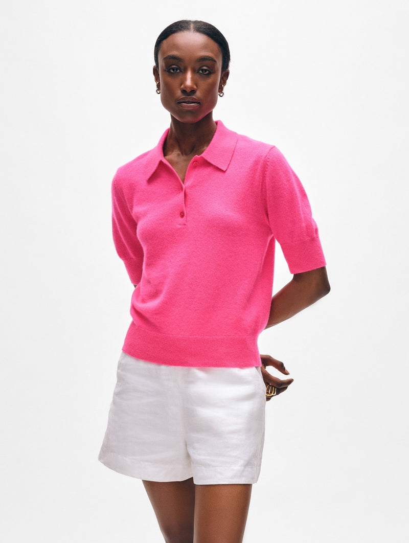 Cashmere Polo Top