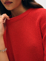 Cashmere Waffle Mesh Tee