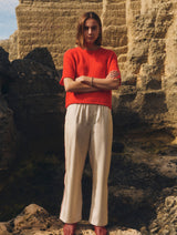 Cashmere Waffle Mesh Tee