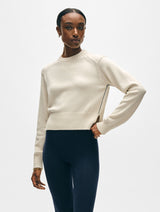 Soft Cotton Rib Trim Sweatshirt
